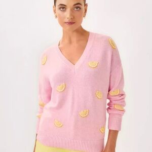 Lilly Pulitzer Tensley Pink Muse
Fresh Squeezed Lemon Embroidery Size Small